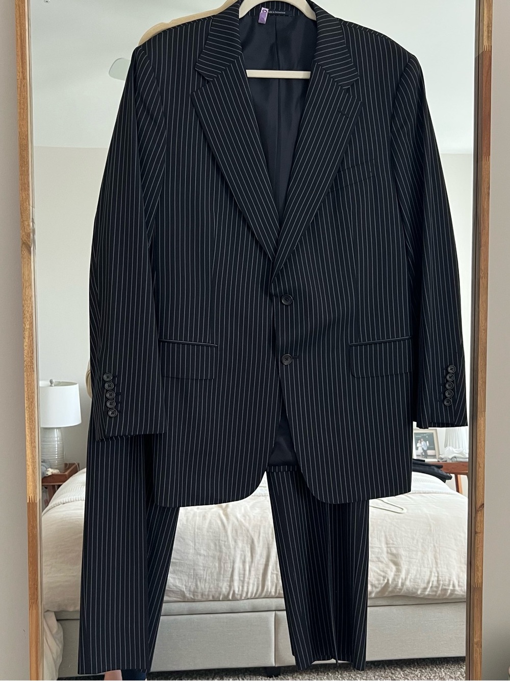 Gucci Black Pinstripe Two-Piece Suit